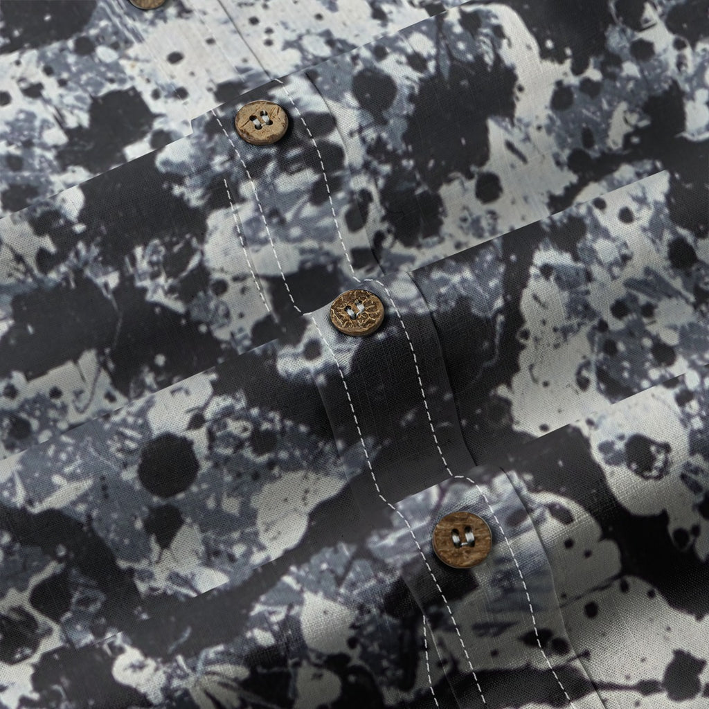 All-Over Print Men's Casual Lapel Long Sleeve Shirt|125GSM Cotton