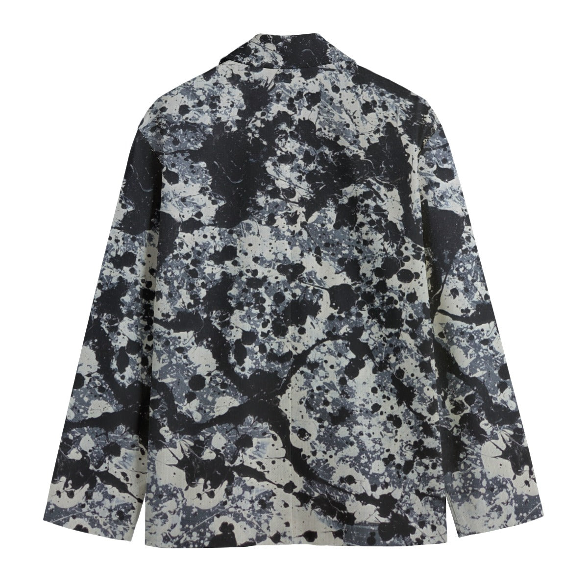 All-Over Print Men's Casual Flat Lapel Collar Blazer | 245GSM Cotton