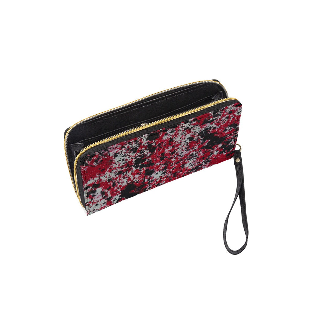 Long Wallet With Black Hand Strap