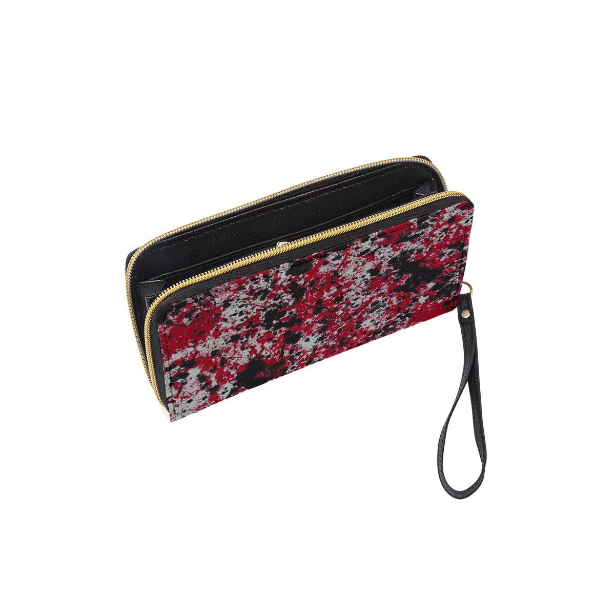 Long Wallet With Black Hand Strap