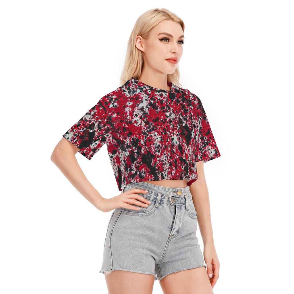 All-Over Print Women's Cropped T-shirt | 190GSM Cotton