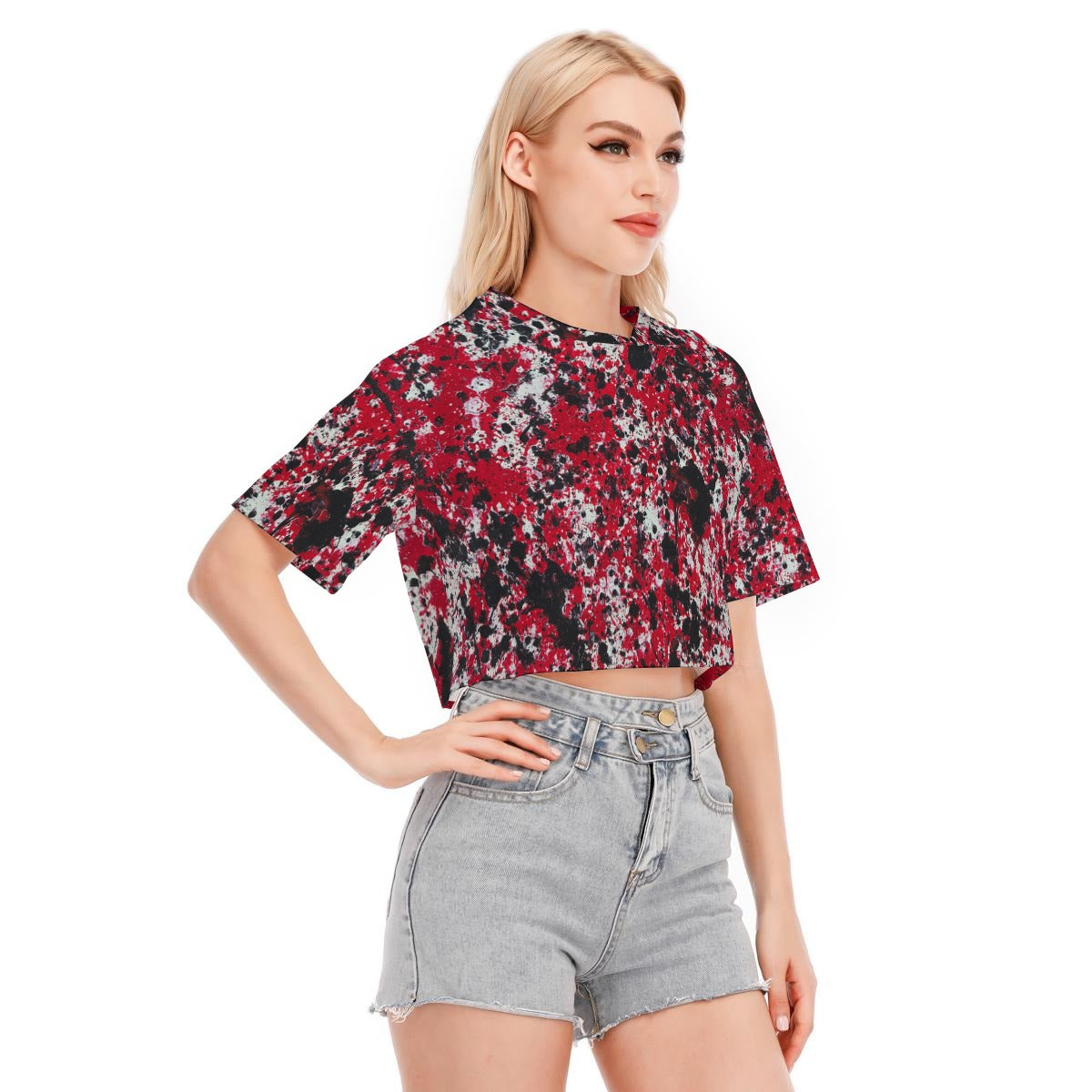 All-Over Print Women's Cropped T-shirt | 190GSM Cotton