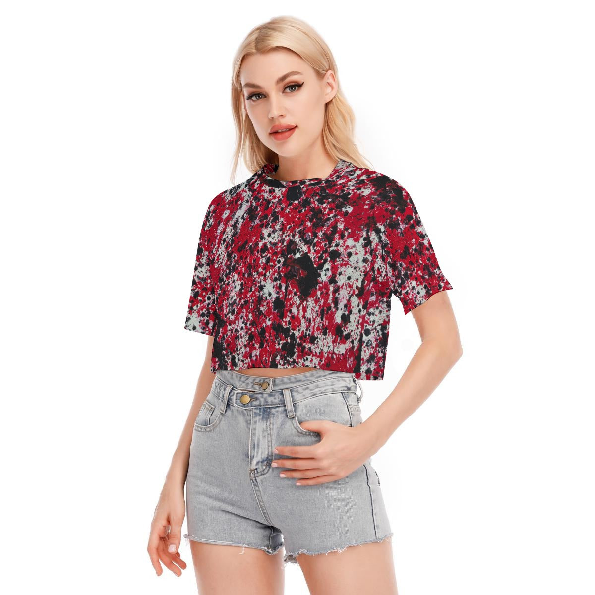 All-Over Print Women's Cropped T-shirt | 190GSM Cotton