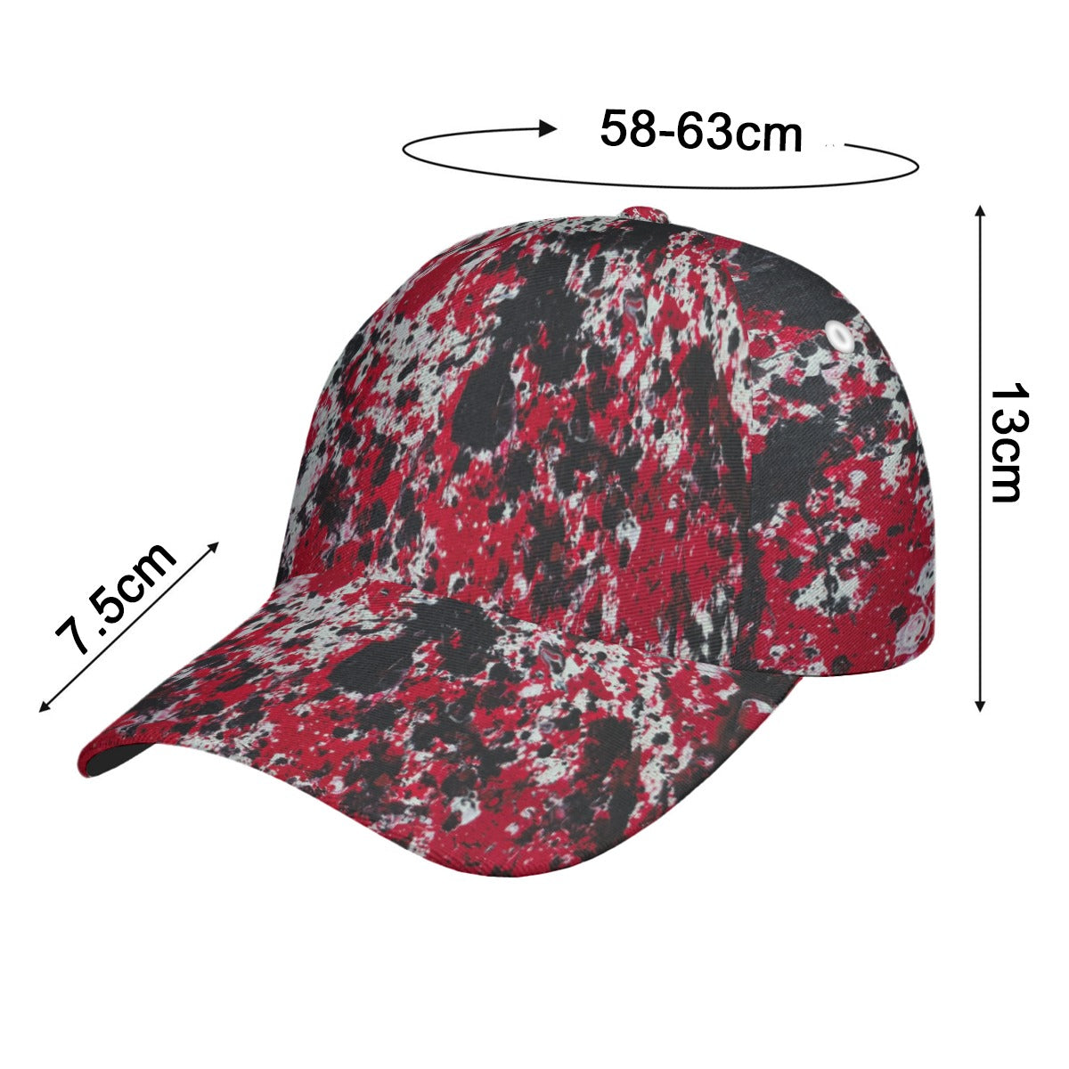 All-Over Print Peaked Cap