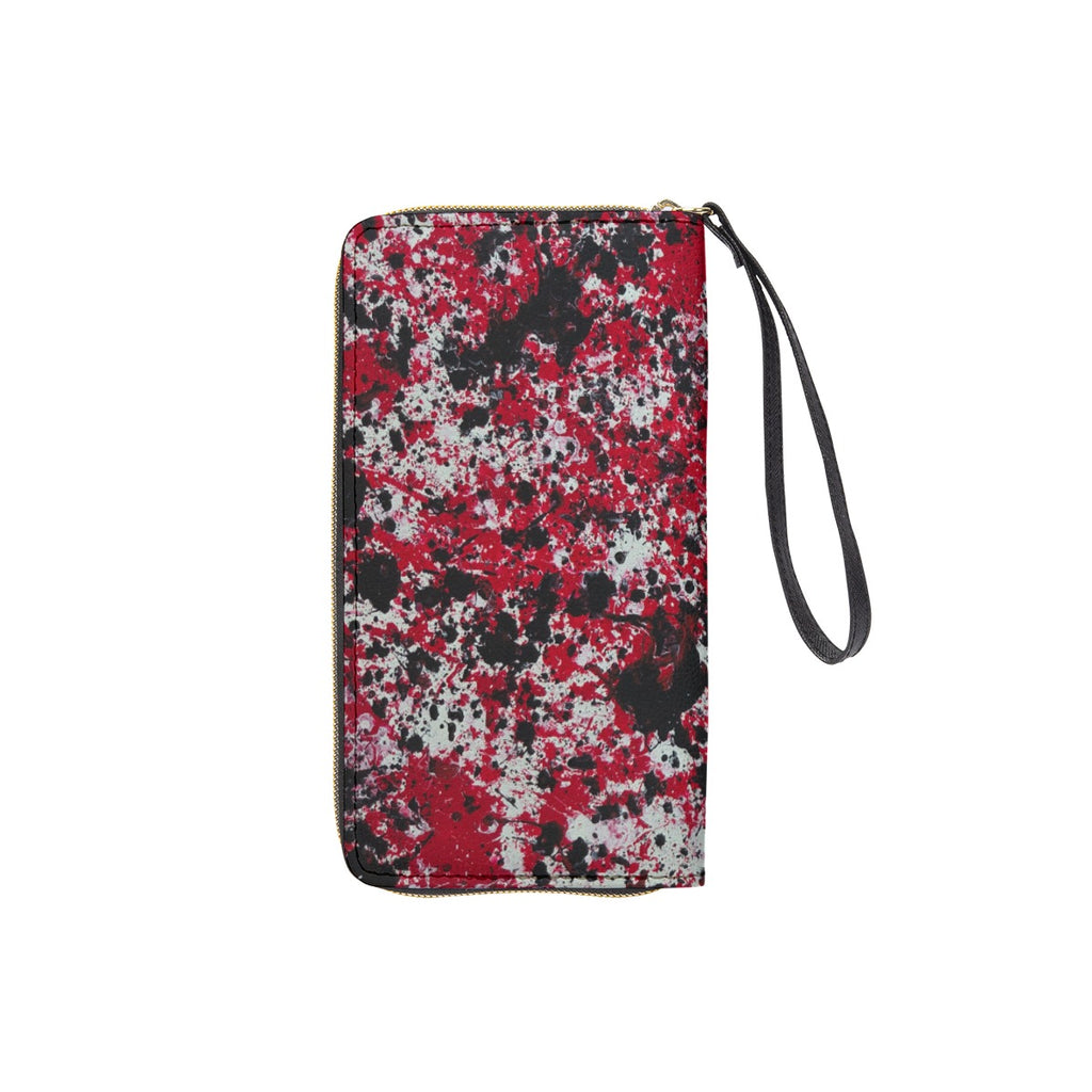 Long Wallet With Black Hand Strap