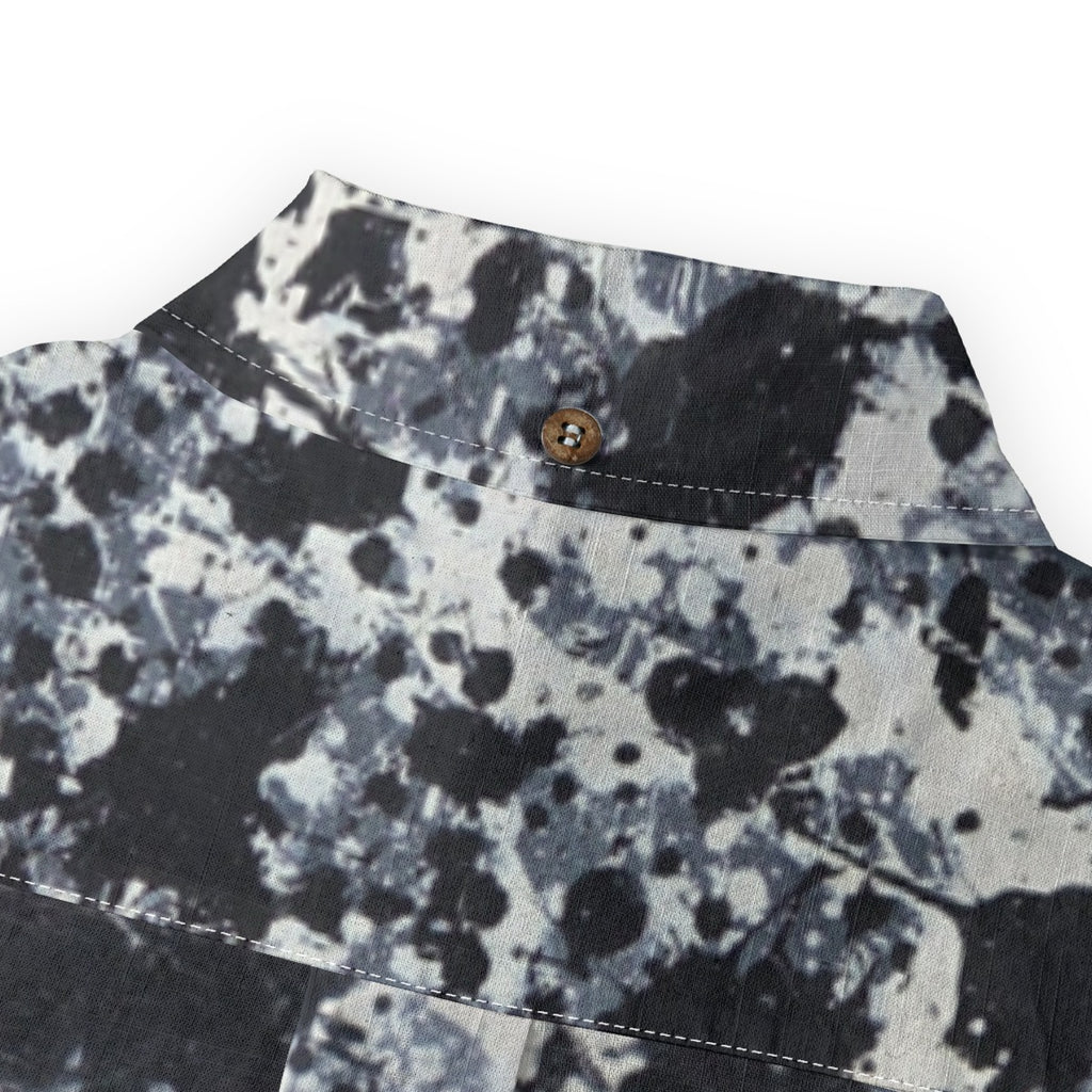 All-Over Print Men's Casual Lapel Long Sleeve Shirt|125GSM Cotton