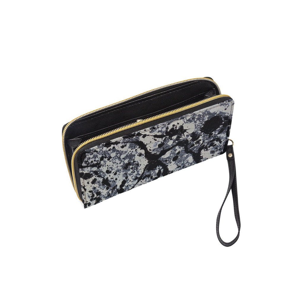Long Wallet With Black Hand Strap