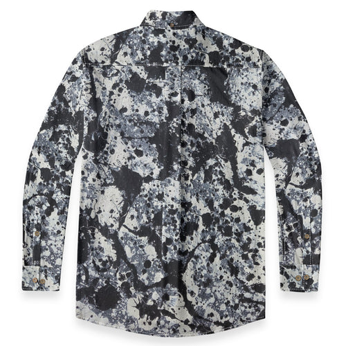 All-Over Print Men's Casual Lapel Long Sleeve Shirt|125GSM Cotton