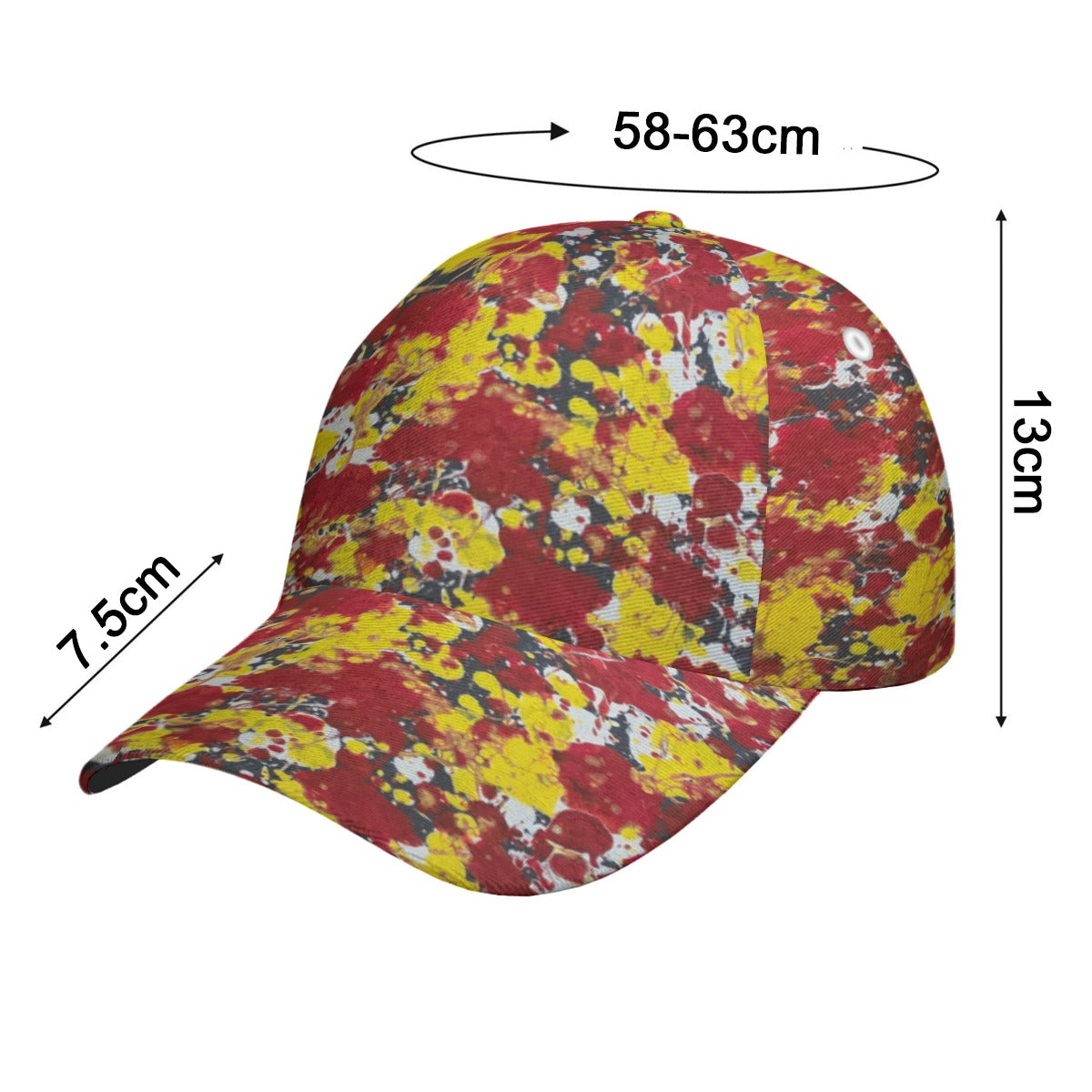 All-Over Print Peaked Cap