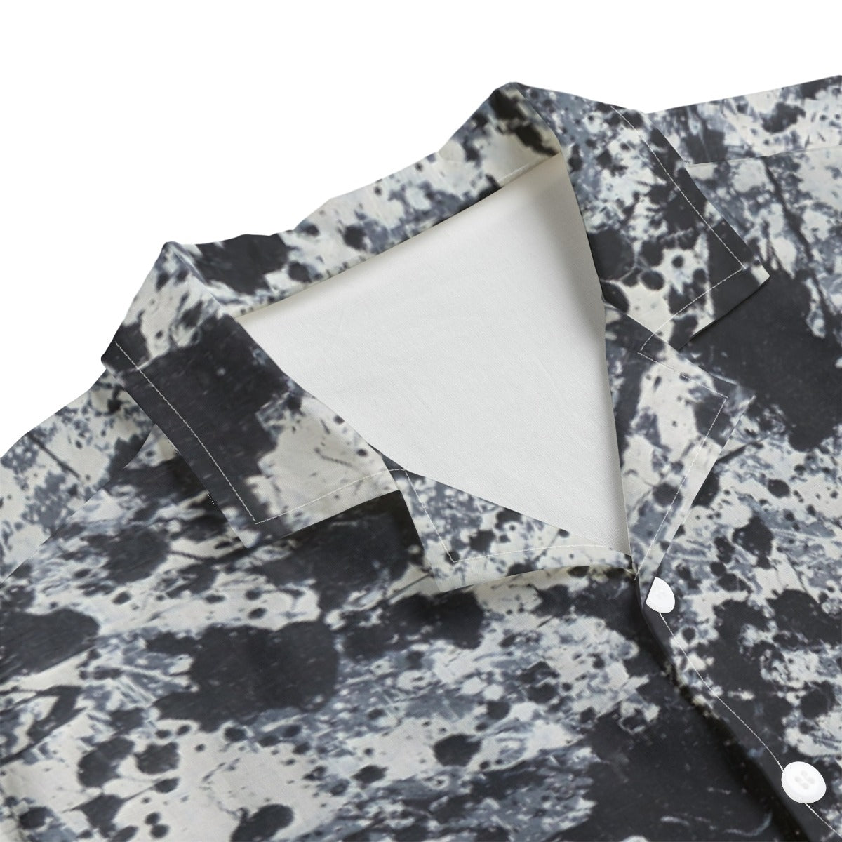 All-Over Print Men's Hawaiian Shirt With Button Closure |115GSM Cotton poplin